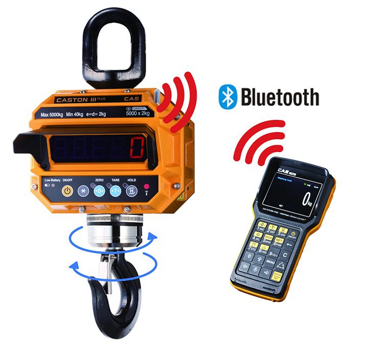 Crane scale-Cân treo điện tử CAS THD-BT 5 Tấn/2Kg cân điện tử Crane scale-Cân treo điện tử CAS THD-BT 5 Tấn/2Kg cân điện tử