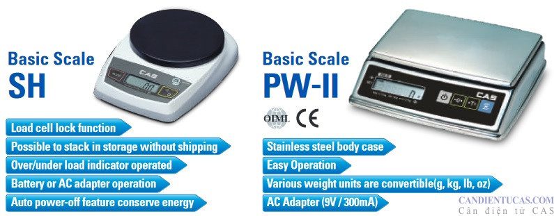 Cân điện tử thông dụng CAS Hàn Quốc