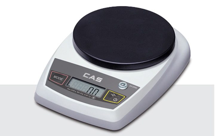 Bàn cân điện tử CAS SH trọng lượng tối đa 2000g