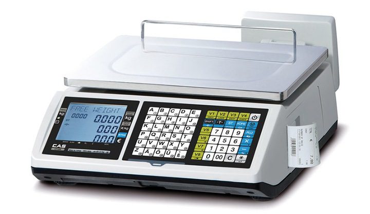 CAS CT-100B 30Kg/10g cân kỹ thuật số in hóa đơn