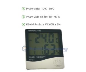 Đặc điểm của ẩm nhiệt kế treo tường trong nhà HTC-1