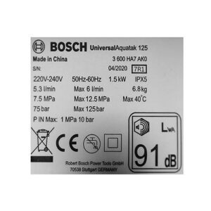 Máy phun xịt rửa Bosch Universal Aquatak AQT 125