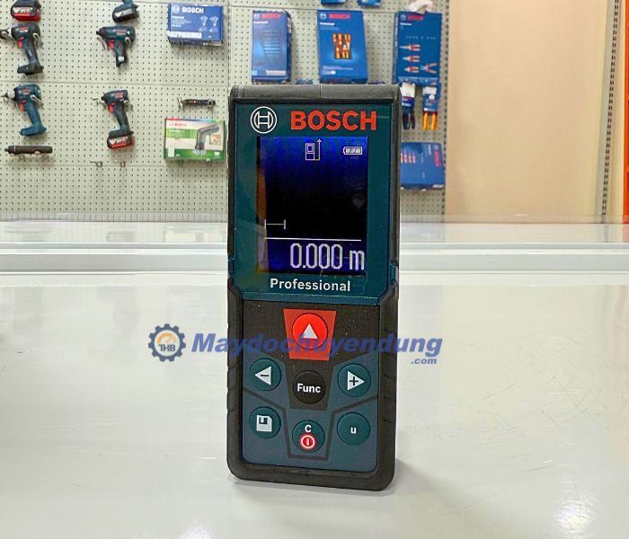 Máy đo khoảng cách laser Bosch GLM 400 có thể lưu trữ lên tới 15 kết quả đo