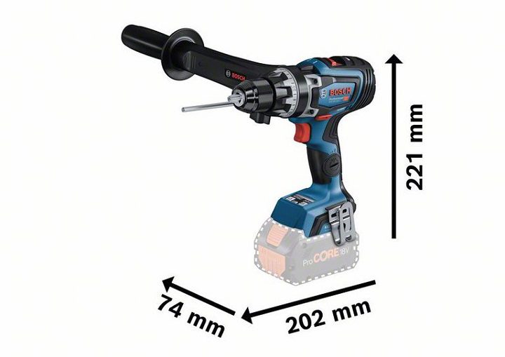Dụng cụ khoan vặn vít không dây Bosch GSR 18V-150C BITURBO (Solo) Dụng cụ khoan vặn vít không dây Bosch GSR 18V-150C BITURBO (Solo)