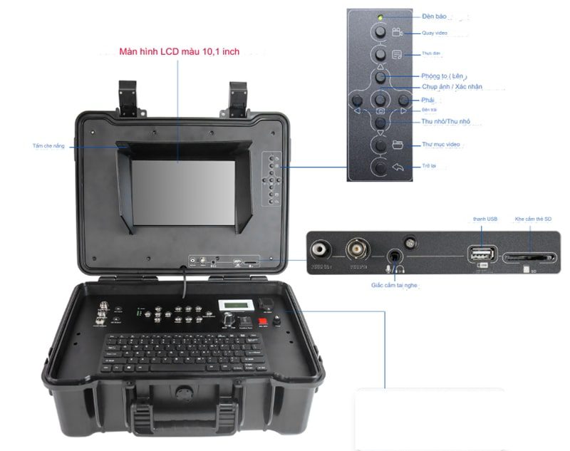 Camera nội soi giếng Wopson WPS SJ-C90 có màn hình LCD hiện thị rõ nét Camera nội soi giếng Wopson WPS SJ-C90 có màn hình LCD hiện thị rõ nét