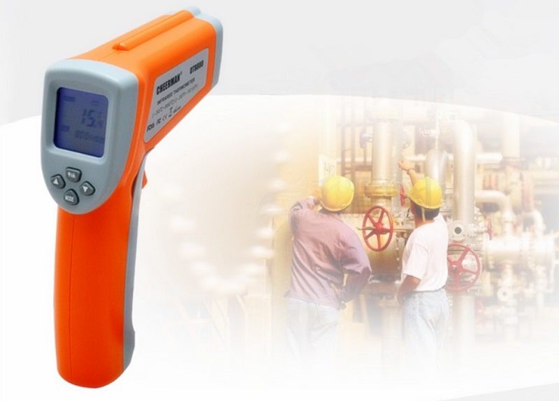 Thiết bị đo nhiệt từ xa 880 độ, 2 đèn laser DT8880
