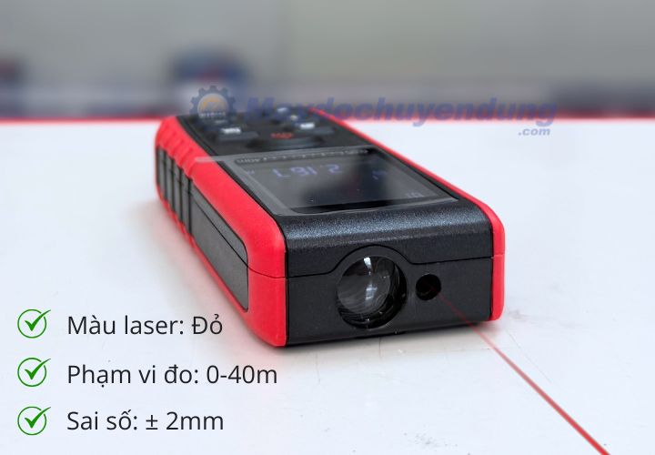 Total Meter E40 đảm bảo kết quả đo chính xác được hiển thị rõ ràng