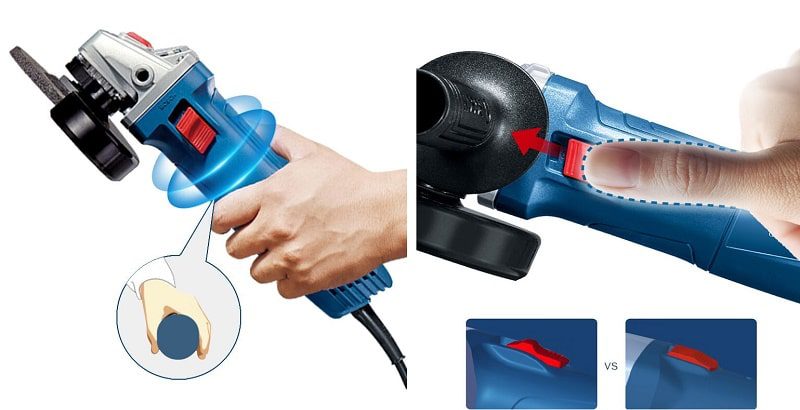 Thiết kế công tắc trượt khóa trên máy