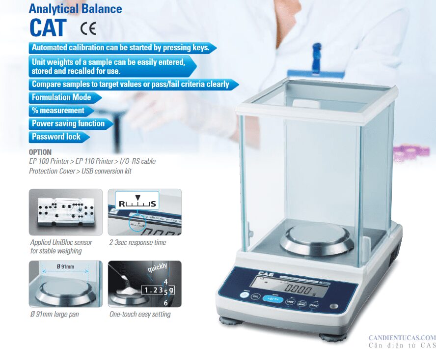 Analytics balance-Cân phân tích CAS CATX-224 cân kỹ thuật điện tử