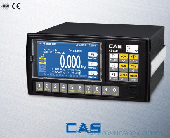 Đầu Cân CI600A CAS Korea – Lựa Chọn Thiết Bị Hiển Thị Chuyên Dụng Hiện Đại Cho Cân Xe