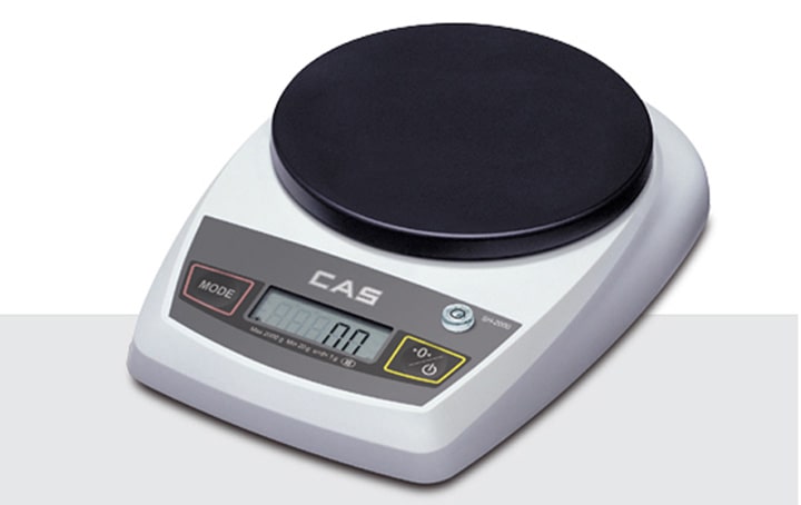 Bàn cân điện tử CAS SH trọng lượng tối đa 2000g