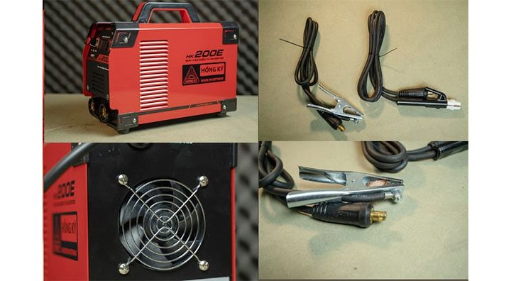 Những chi tiết trên máy hàn HK200E được làm rất nổi bật