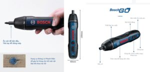 Kích thước máy vặn vít Bosch Go Gen thế hệ 2