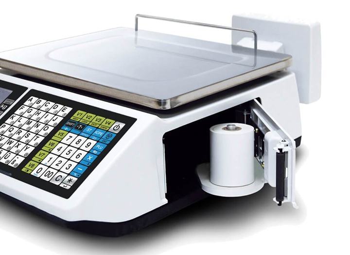 Cân điện tử in hóa đơn CAS CT-100B 30Kg/10g kết hợp với máy in 
